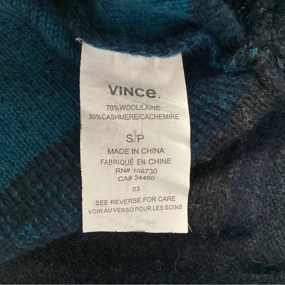 Vince Striped Wool/Cashmere Sweater, Size S - Picture 7 of 8
